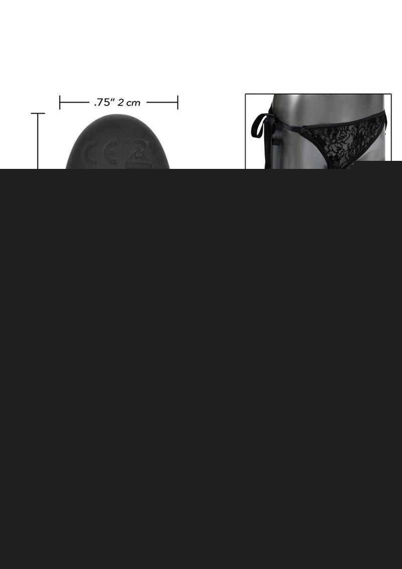 Calexotics Silicone Rechargeable Lace Thong Panty Vibe with Remote Control