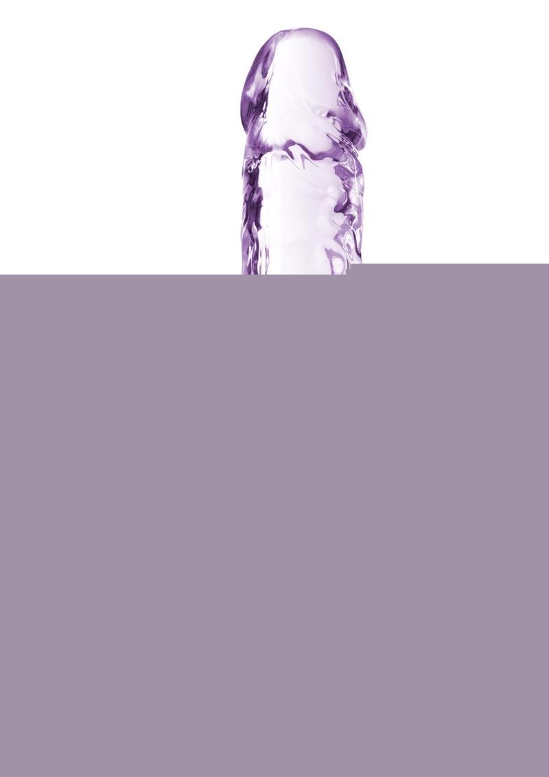 Naturally Yours Crystalline Dildo 7in - Amethyst