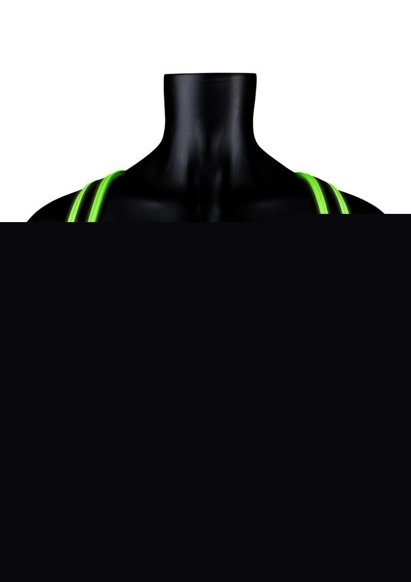 Ouch! Sling Harness - Black/Glow In The Dark/Green - Medium/Small
