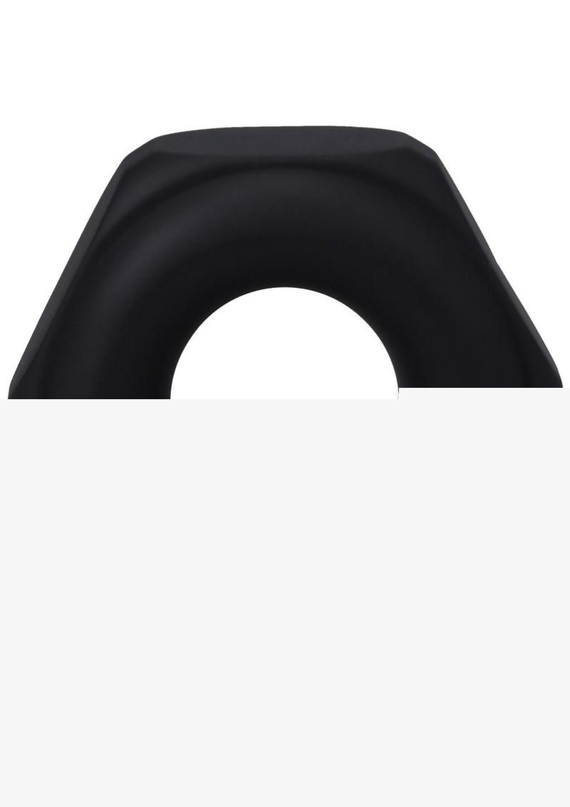 Rock Solid The Nutt Silicone Cock Ring - Black
