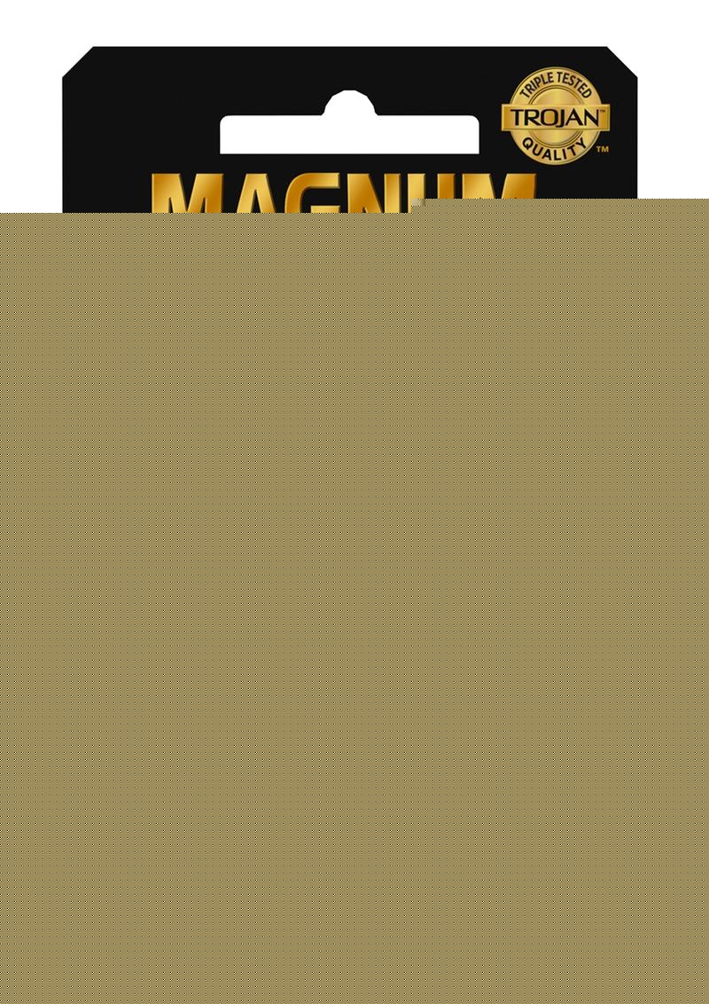 Trojan Magnum Ecstasy Ultra Smooth Lubricated Latex Condoms - 3-Pack