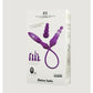 2x Rechargeable Silicone Double Vibrator with Remote Control - Purple