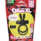 4t Ohare XL Rechargeable Silicone Rabbit Vibrating Cock Ring - Black - XLarge