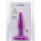 A-Play Groovy Silicone Anal Plug 4in - Fuschia - Magenta/Pink