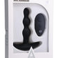 A-Play Shaker Rechargeable Silicone Beaded Anal Plug with Remote Control - Black