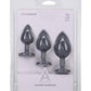 A-Play Silicone Anal Trainer - Gray/Grey - Set