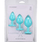 A-Play Silicone Anal Trainer - Teal - Set