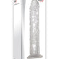 Adam and Eve Crystal Clear Dong - Clear - 8in