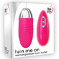 Adam and Eve Turn Me On Rechargeable Silicone Love Bullet with Remote Control - Pink