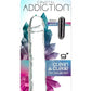 Addiction Crystal Addiction Vibrating Vertical Dong - Clear - 9in