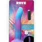 Addiction Rave Silicone Glow In The Dark Dildo - Blue/Glow In The Dark/Purple - 8in