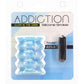 Addiction Silicone Glow In The Dark Masturbation Sleeve - Blue/White