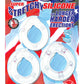 All American Triple Rings Silicone Cock Ring - Clear