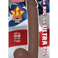 All American Ultra Whoppers Curved Dildo - Chocolate - 11in