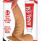 All American Whoppers Curve Dildo with Balls - Flesh/Vanilla - 6.5in