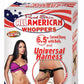 All American Whoppers Vibrating Dildo with Universal Harness Latin - Black/Caramel - 6.5in
