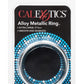 Alloy Metallic Cock Ring - Extra - Metal/Silver - Large - 2in