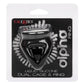 Alpha Liquid Silicone Dual Cage and Ring - Black