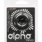 Alpha Liquid Silicone Prolong Cock Ring - Black - Medium