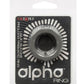 Alpha Liquid Silicone Prolong Presmatic Cock Ring - Gray/Grey