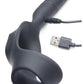Alpha Pro 10x P-Bomb Silicone Rechargeable Cock and Ball Ring with Plug and Remote Control