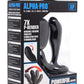 Alpha-Pro Bendable Prostate Stimulator with Stroking Bead - Black