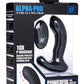 Alpha-Pro P-Massage Prostate Stimulator with Stroking Bead - Black