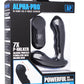 Alpha-Pro P-Milker Silicone Prostate Stimulator with Milking Bead - Black