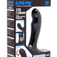 Alpha-Pro P-Trigasm 3-In-1 Silicone Prostate Stimulator - Black