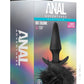 Anal Adventures Platinum Rabbit Tail Anal Plug - Black