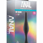 Anal Adventures Platinum Silicone Beginner Plug - Black - Large