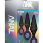 Anal Adventures Platinum Silicone Loop Plug Kit - Black - Set Of 3