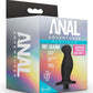 Anal Adventures Platinum Silicone Rechargeable Vibrating Prostate Massager 02 - Black
