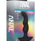 Anal Adventures Platinum Silicone Rechargeable Vibrating Prostate Massager 03 - Black