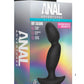 Anal Adventures Platinum Silicone Rechargeable Vibrating Prostate Massager 04 - Black