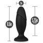 Anal Adventures Platinum Silicone Rocket Plug