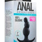 Anal Adventures Platinum Stacked Silicone Butt Plug - Black
