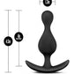 Anal Adventures Platinum Wave Silicone Butt Plug