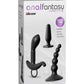 Anal Fantasy Collection Anal Party Pack Silicone - Black - 3 Each Per Box