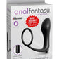 Anal Fantasy Collection Ass-Gasm Cockring Vibrating Plug Kit Silicone Waterproof - Black