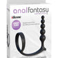 Anal Fantasy Collection Ass-Gasm Silicone Cockring Anal Beads - Black