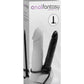 Anal Fantasy Collection Double Trouble Strap-On Cockring - Black - 5.3in