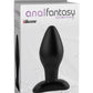 Anal Fantasy Collection Large Silicone Plug - Black - Large - 4.25in