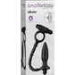 Anal Fantasy Collection Silicone Ass Kicker Plug with Cock Ring Waterproof - Black
