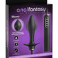 Anal Fantasy Elite Auto-Throb Rechargeable Silicone Inflatable Vibrating Plug - Black