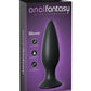 Anal Fantasy Elite Silicone Rechargeable Plug Waterproof - Black - Large