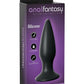 Anal Fantasy Elite Small Rechargeable Anal Plug Vibrating USB Waterproof - Black - 4.3in