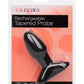 Anal Toys Rechargeable Tapered Probe Silicone Anal Stimulator - Black
