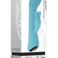 Aqua Bunny Rechargeable Silicone Rabbit Vibrator with 80 Functions - Aqua/Blue