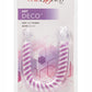 Art Deco AC/DC Double Dildo - Clear/Purple - 12.25in